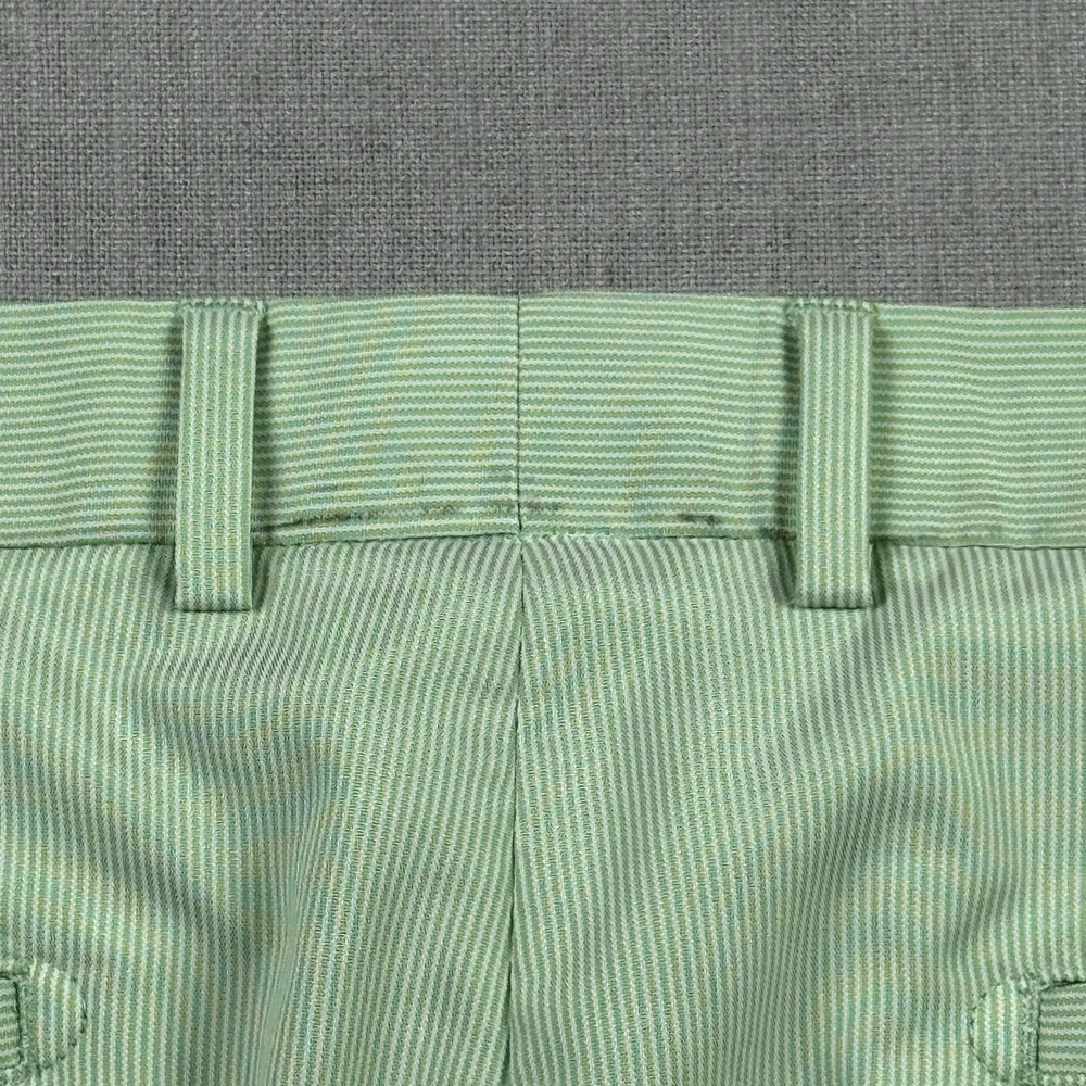 Peter Millar Shorts Men's Size 36 Golf Green Striped Moisture Wicking MS16EB84 - Picture 4 of 6